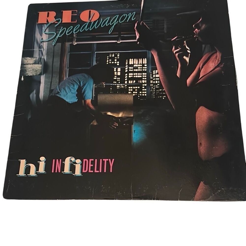 REO Speedwagon Epic Hi Infidelity Vinyl Records LP